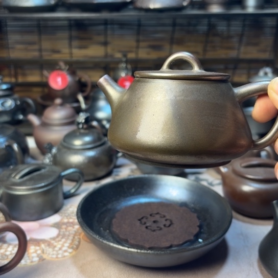 苍***剑壶庄诚柴烧坭兴陶壶