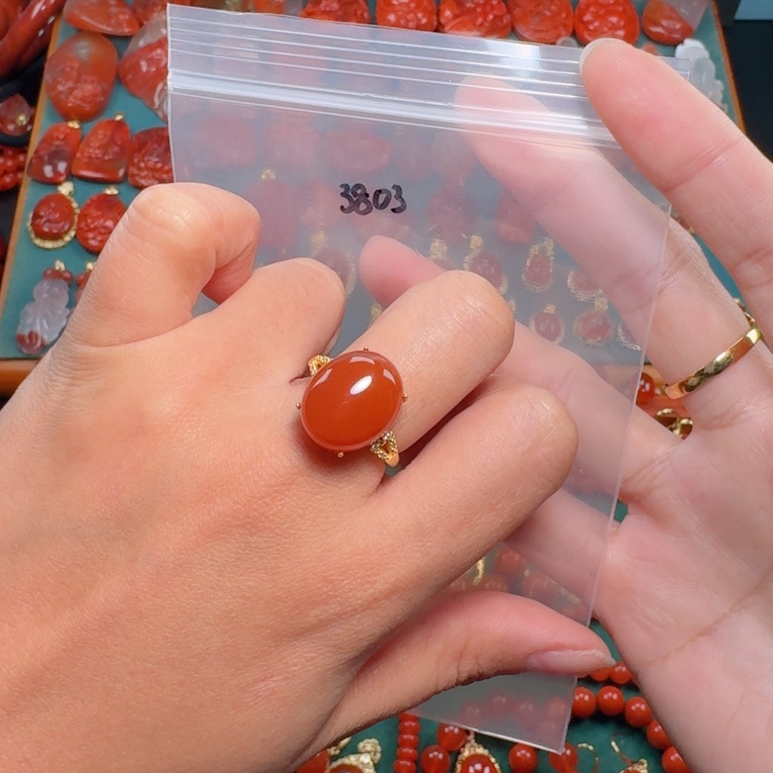 南红玛瑙南红银S925镶嵌