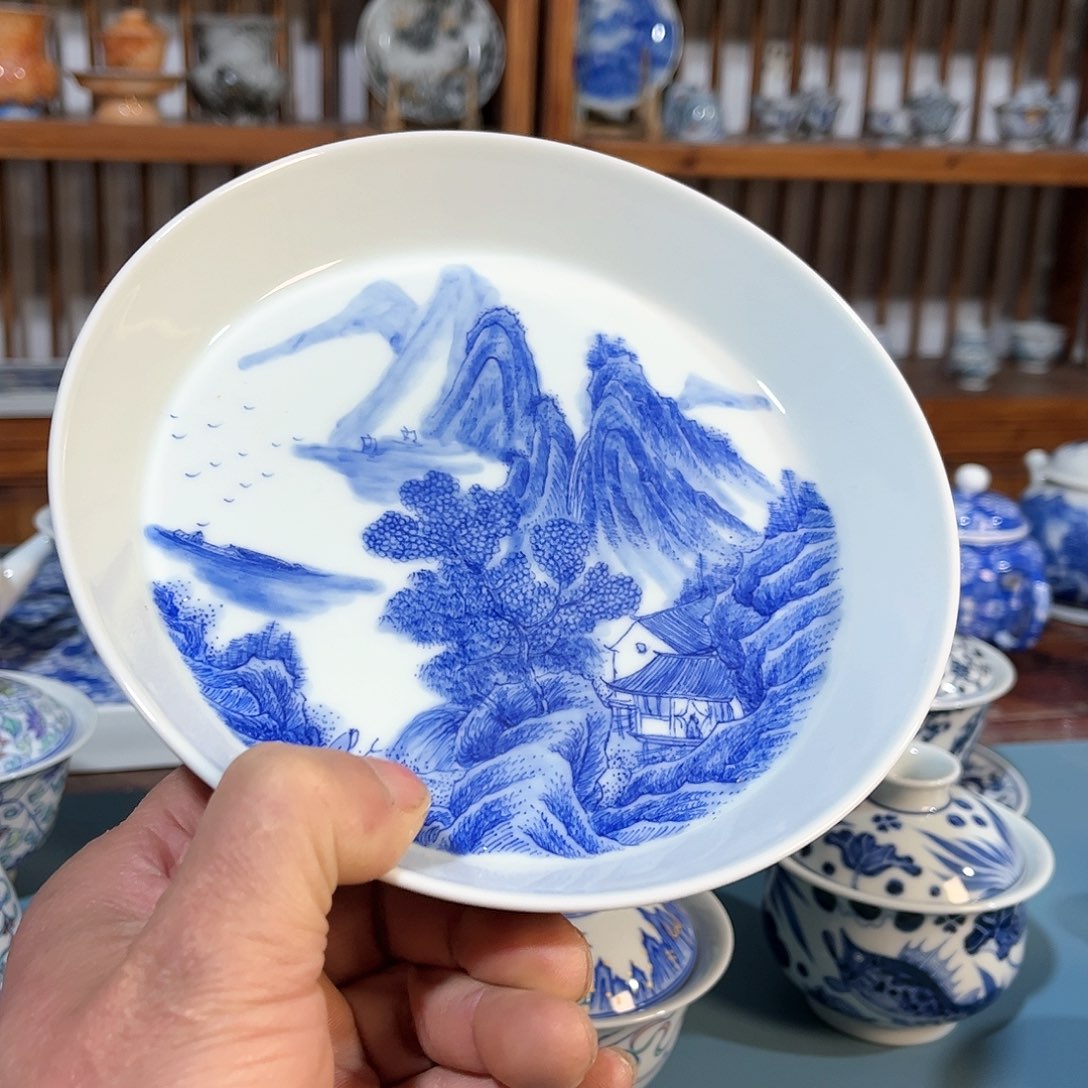 錡镇堂手工手绘壶承