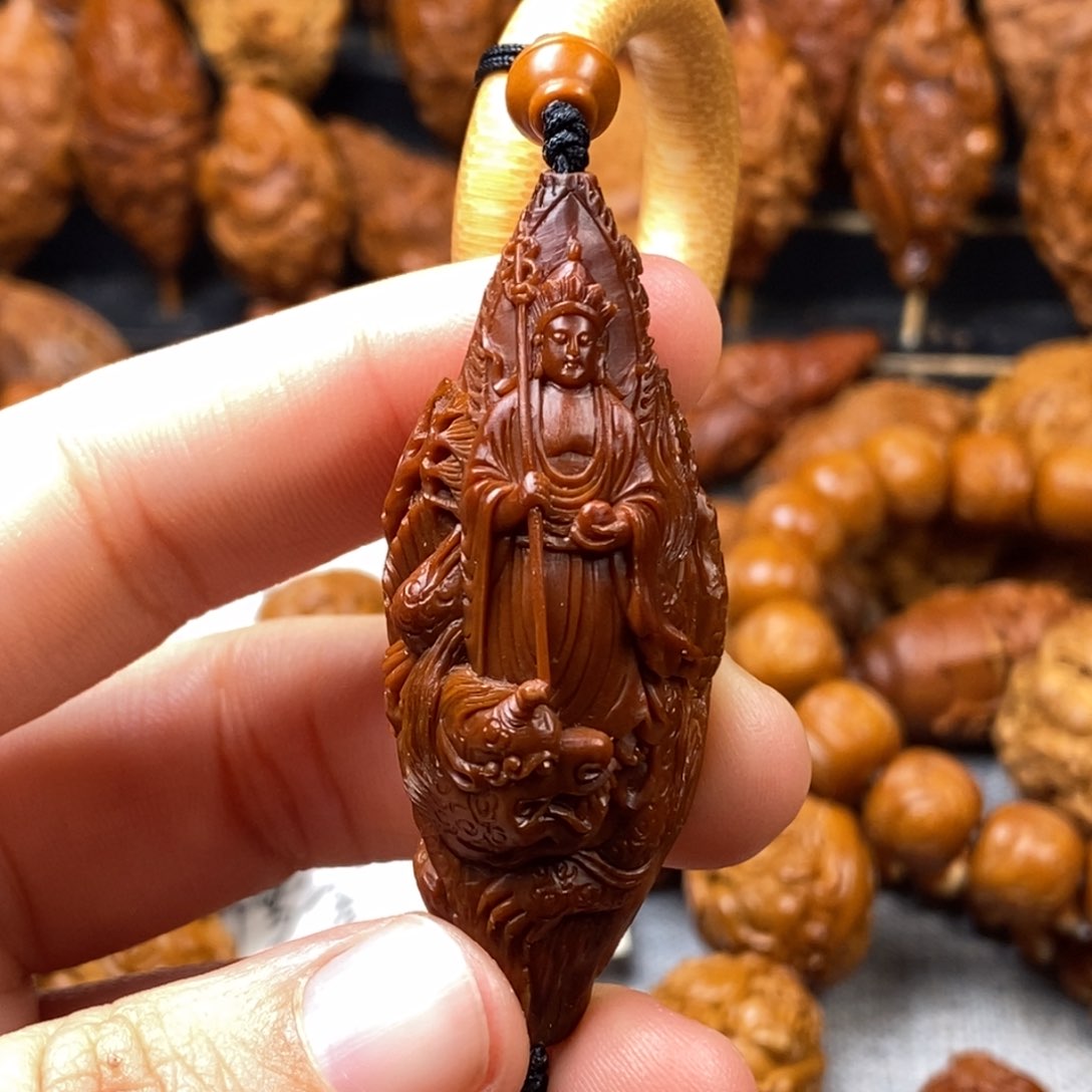 橄榄核手串/手链深**光核雕单子