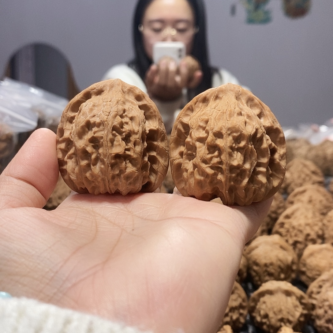 果***果文玩核桃吊坠罗汉头43