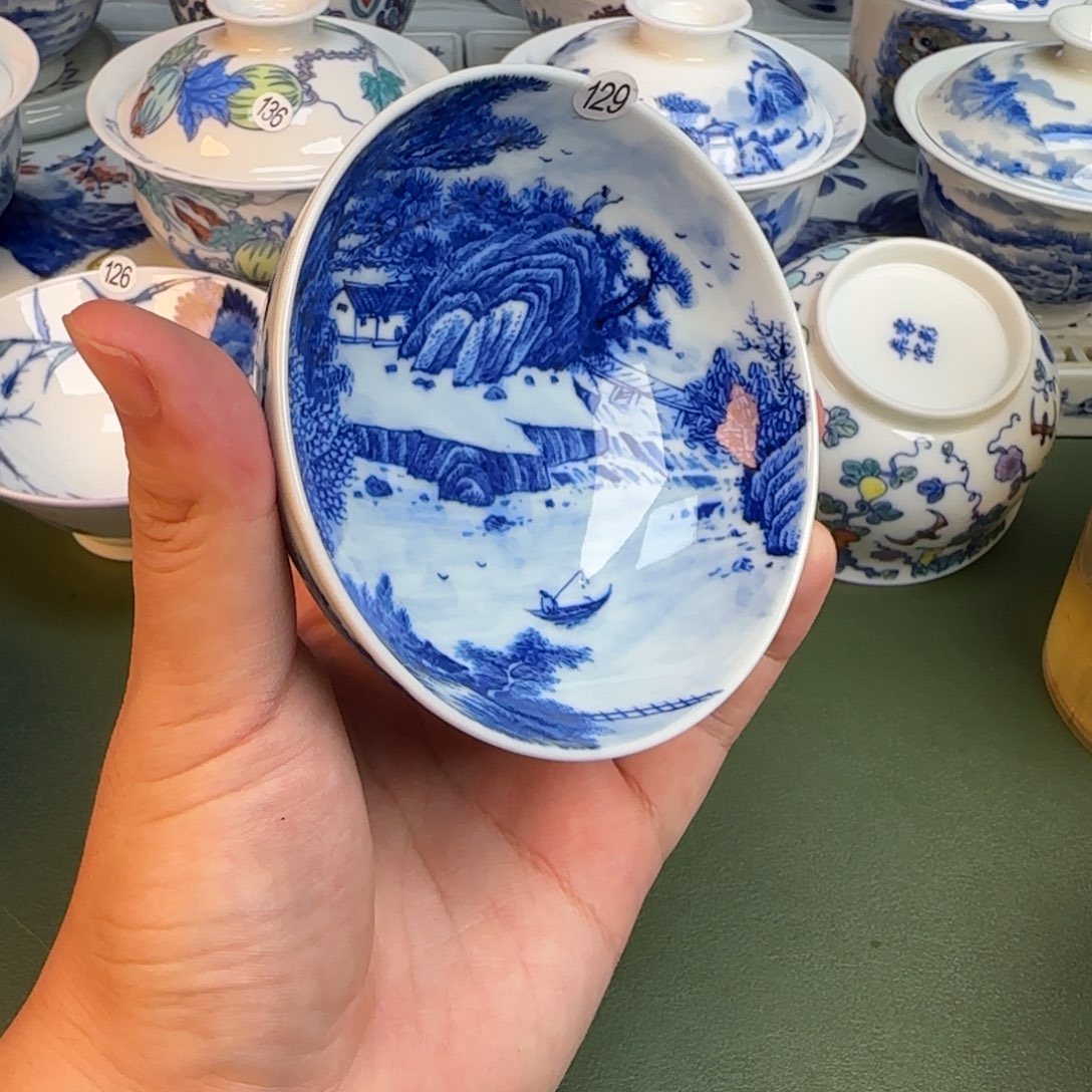 彦祖纯手工手绘茶具129