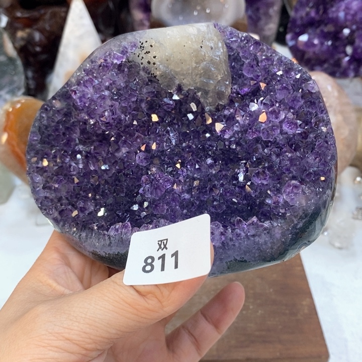 水晶大型摆件（非配饰）未镶嵌方解石