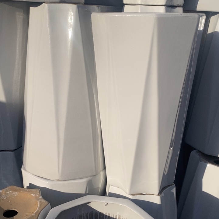 高腰白八方大号口30/50（2个）