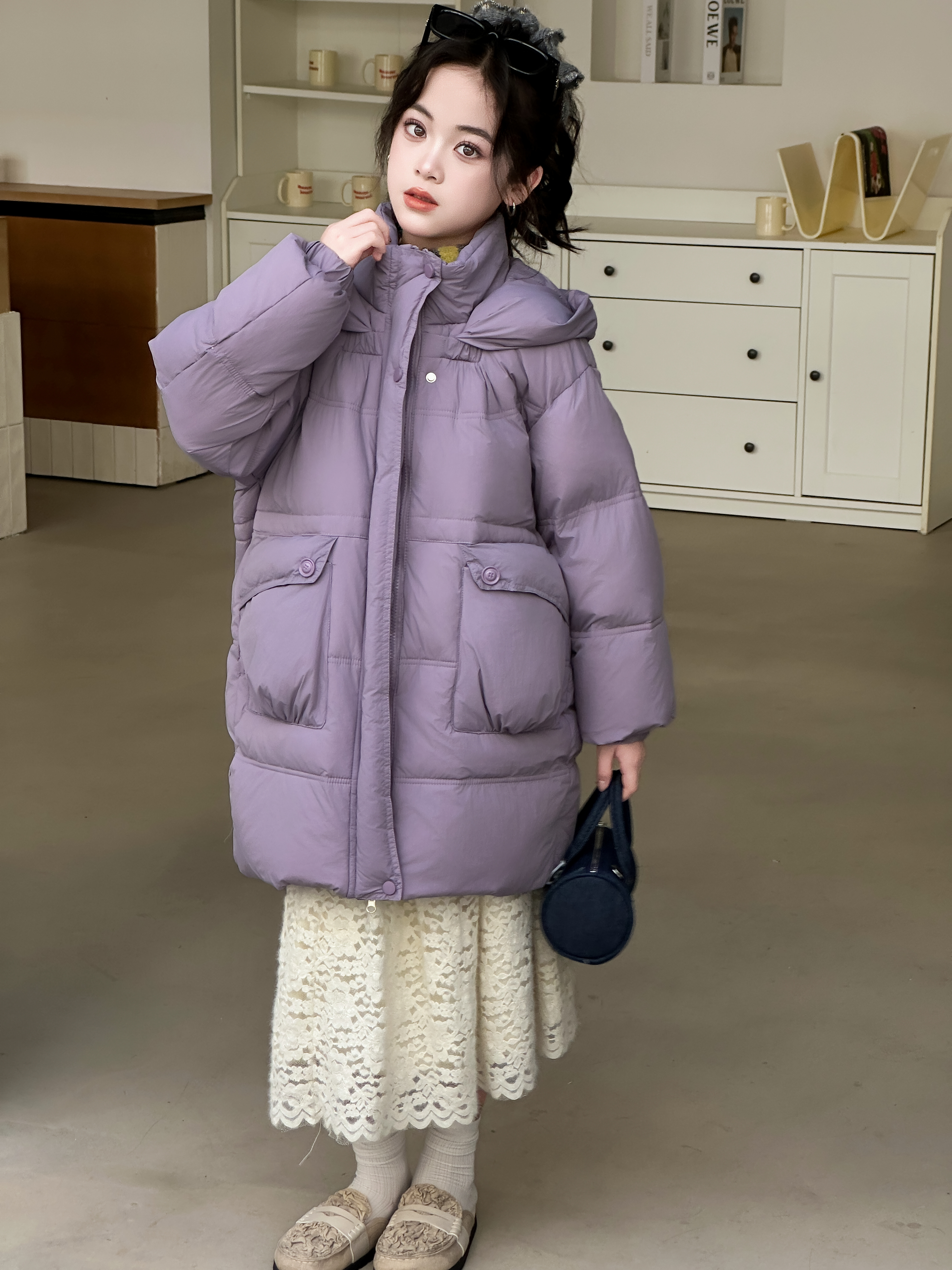 【New Sheep】品牌-童装集合店-儿童羽绒服新国标白鸭绒冬季【86810】