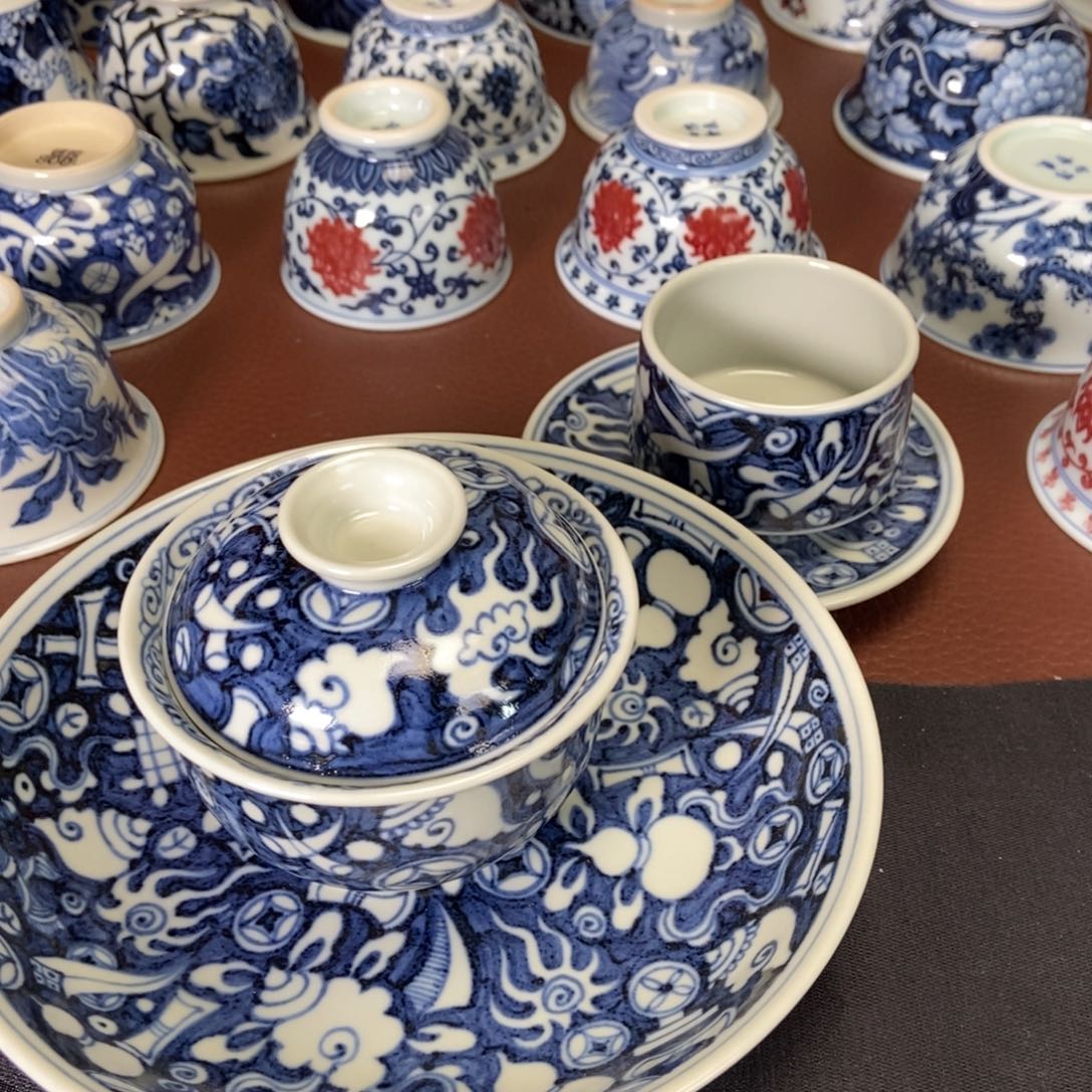 沐朴元青花杂宝套组（三送一）