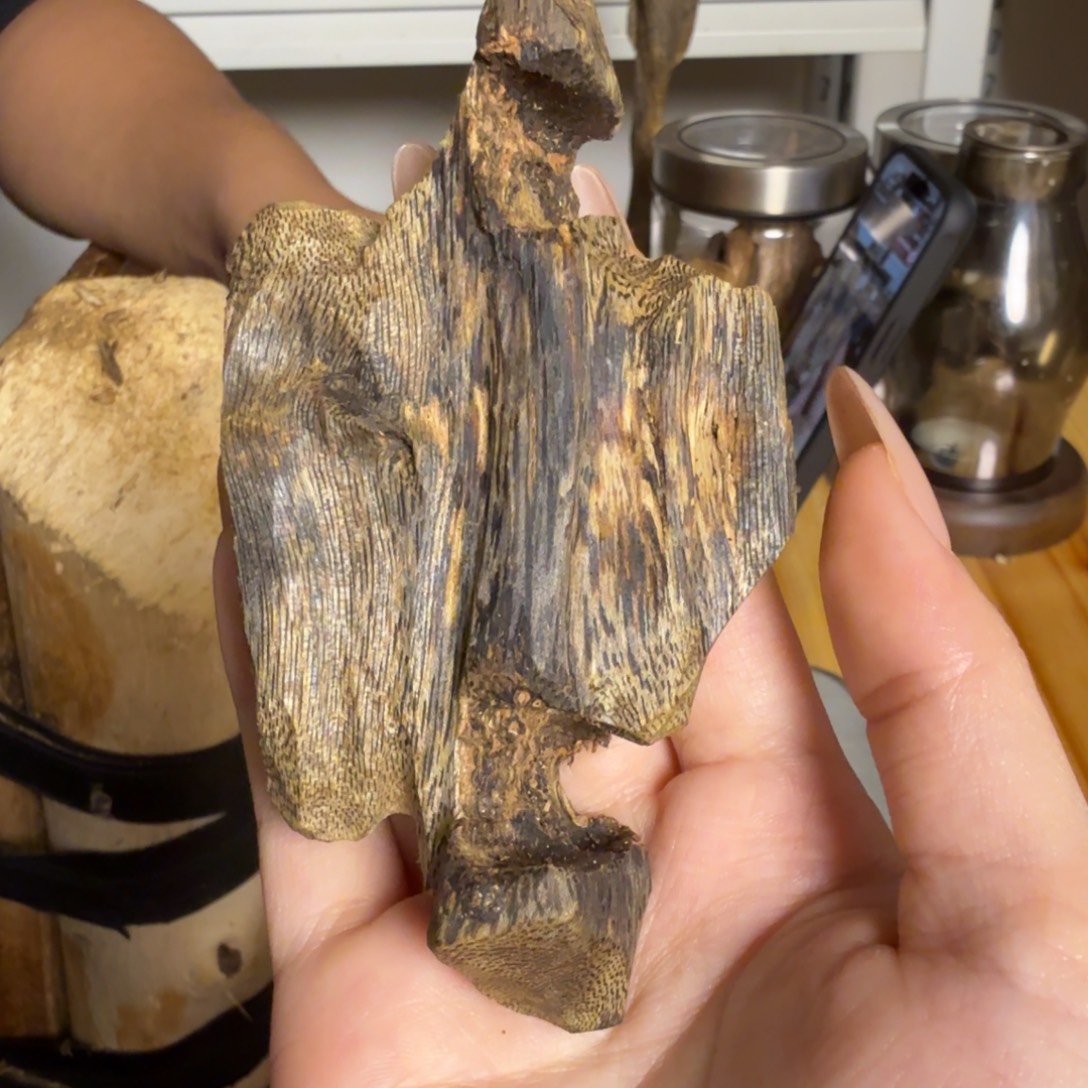 沉香黑棋虫漏香32克