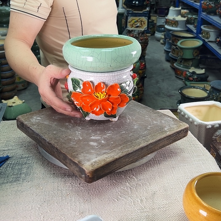 萬***耀泳坤堂石湾花盆陶瓷