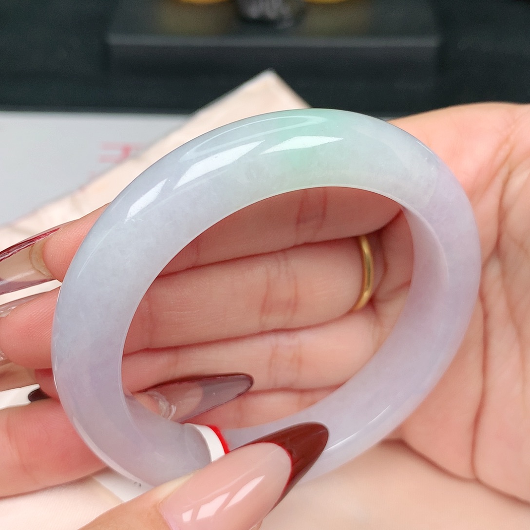 未镶嵌手镯翡翠54-55圈口