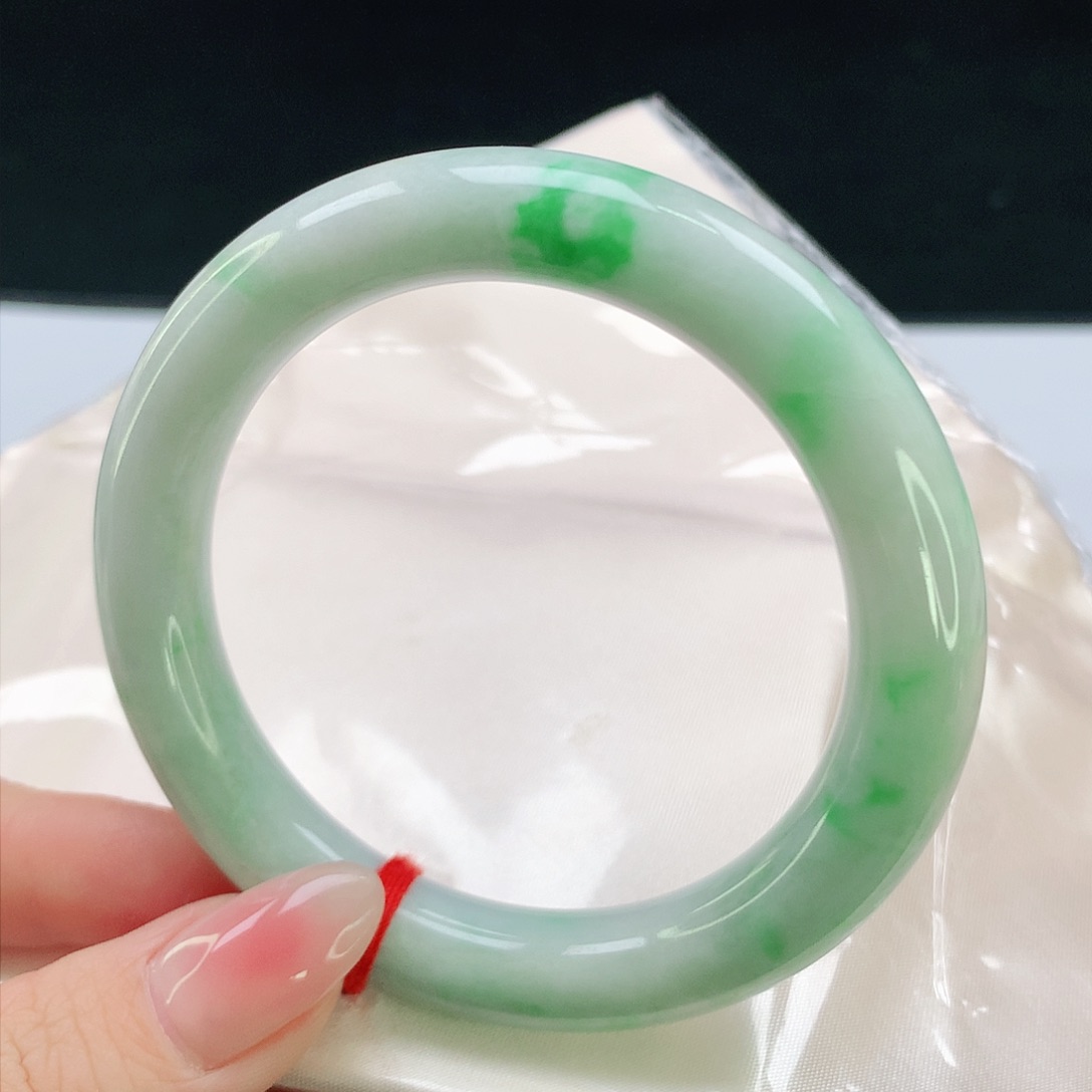 未镶嵌手镯翡翠55.5圆条