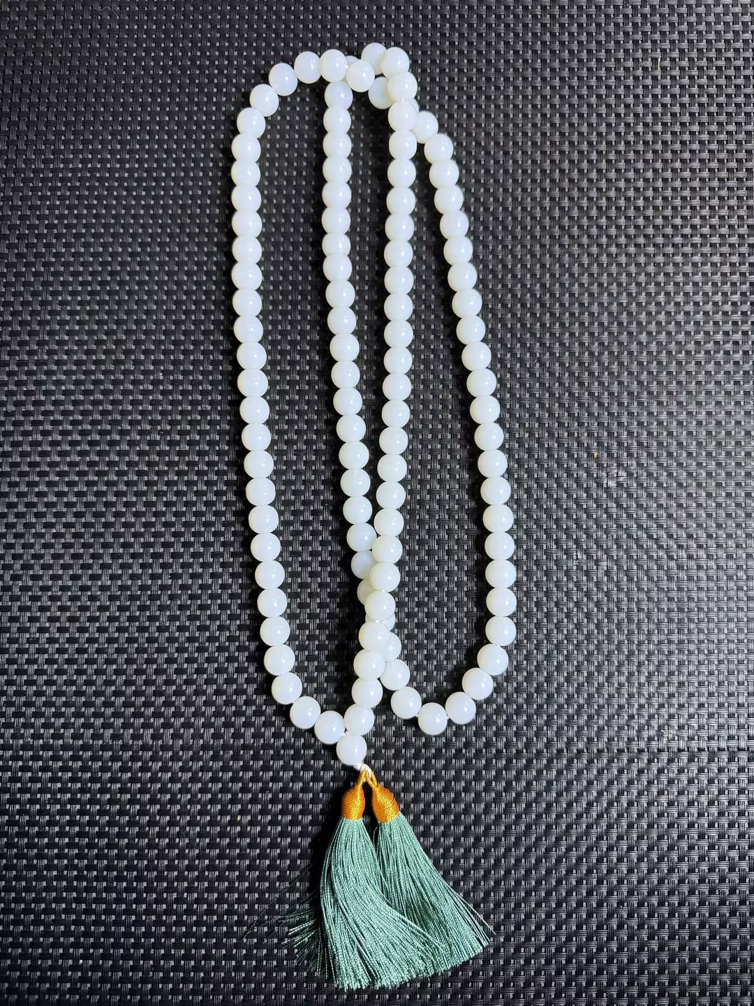 一级白108圆珠项链