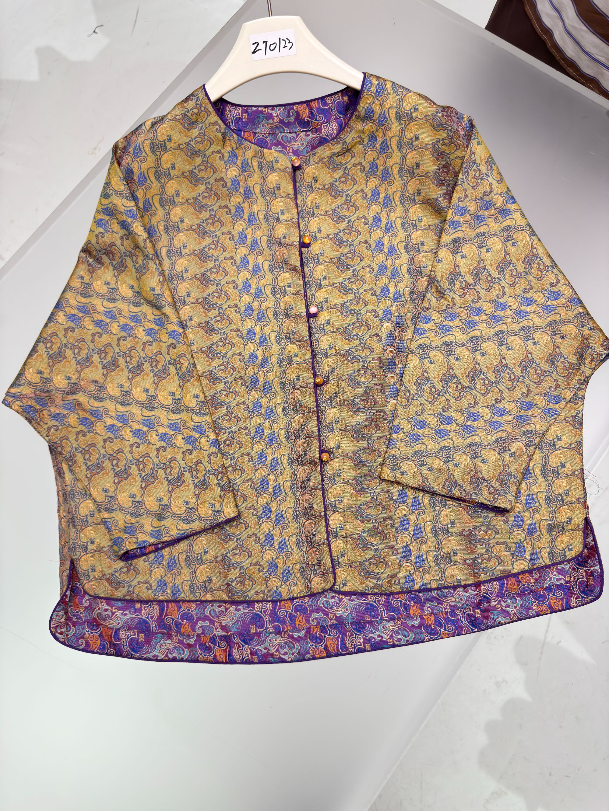 新中式国风秋季碎花上衣外套-ZT0267