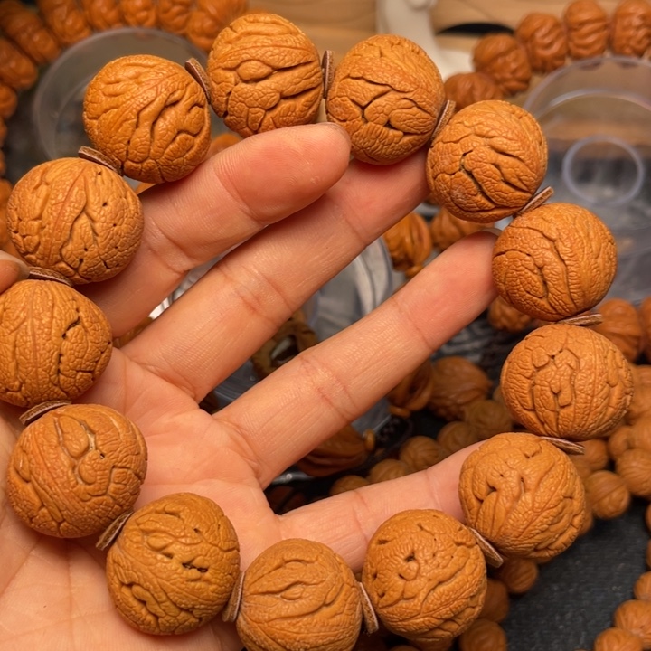 桃核手串龙纹桃核31