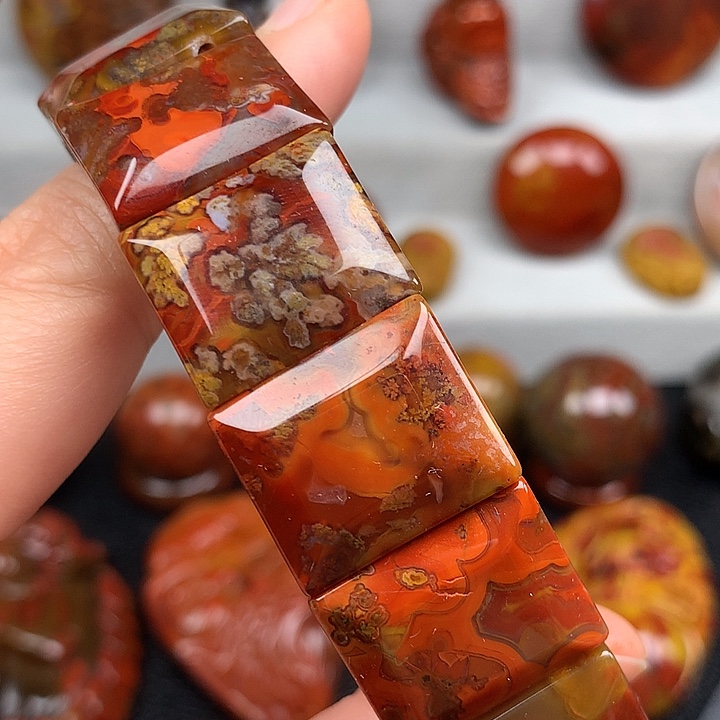 玛瑙/玉髓未镶嵌手链