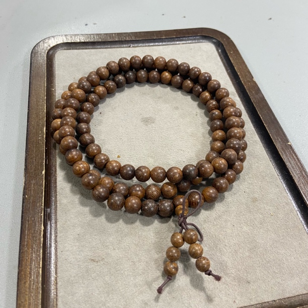 K241巴布亚贡木圆珠卡0.8多圈手串