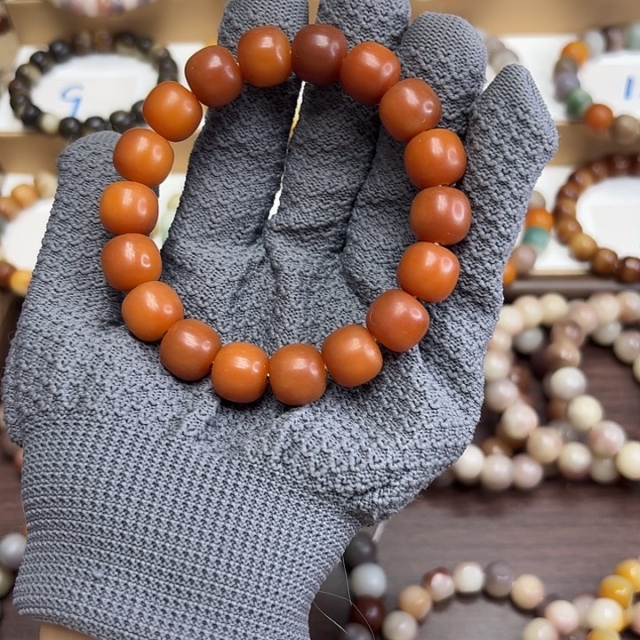 手串菩提根/象牙果卡14干磨秋梨膏老料