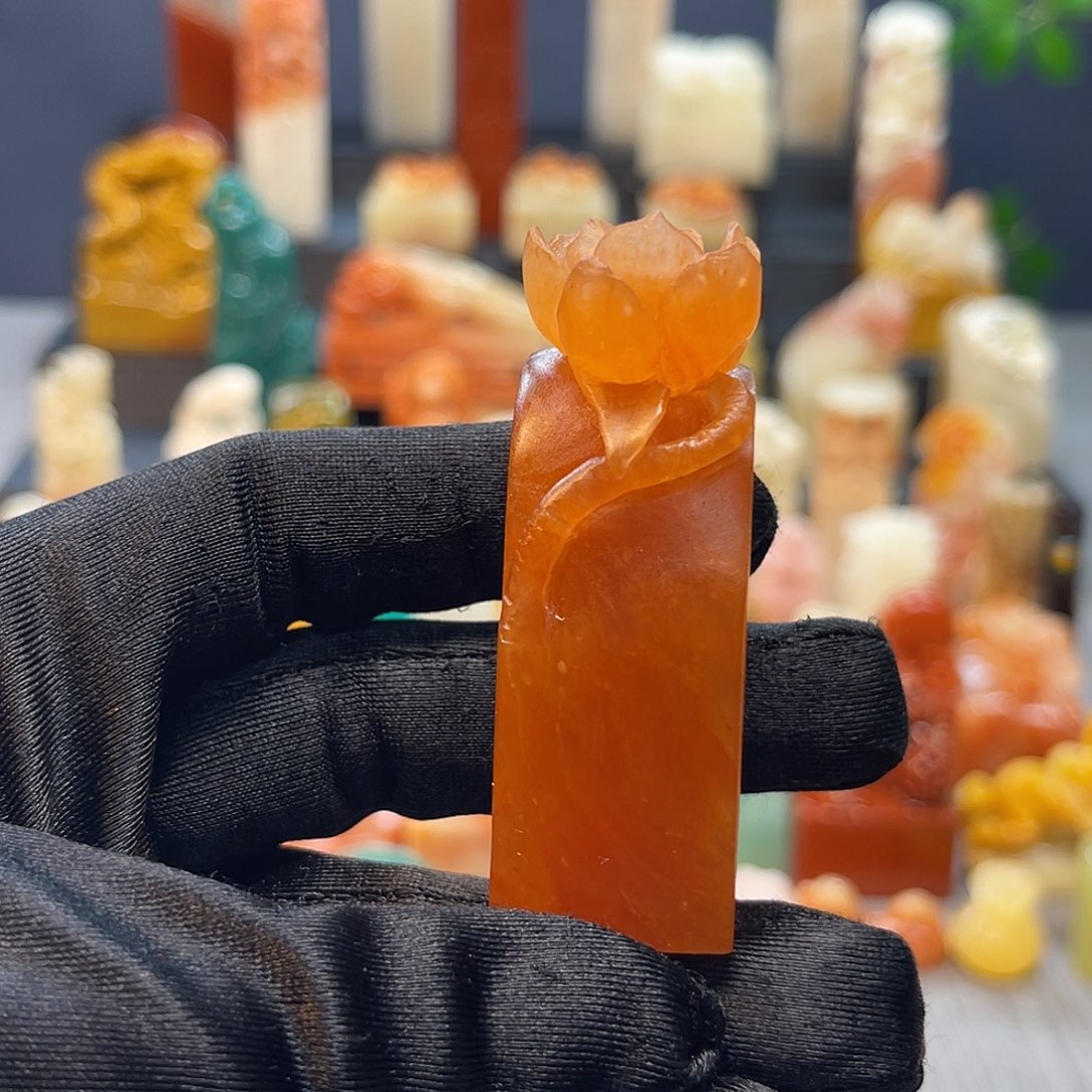 寿山石印石包邮包刻白文八字内6885