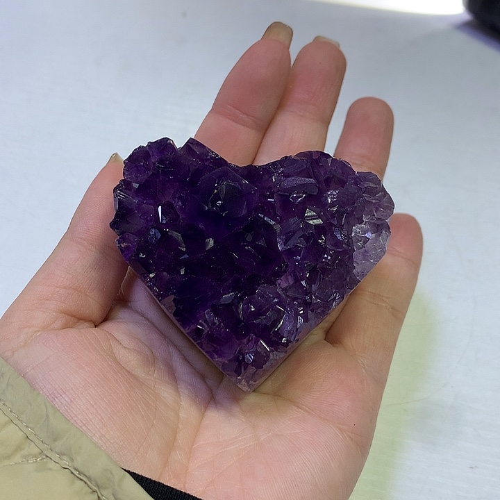 紫晶大型摆件（非配饰）银S925镶嵌妞妞