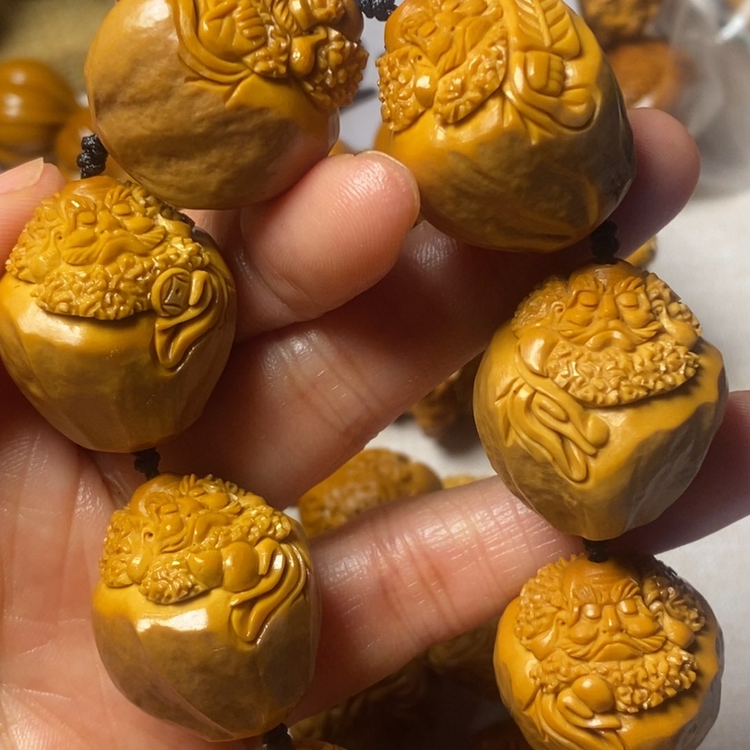 橄榄核手串/手链꧁****意包衣达摩