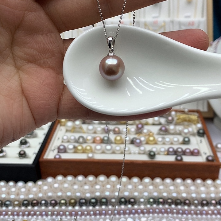 吊坠(赠链)银S925镶嵌淡水珍珠