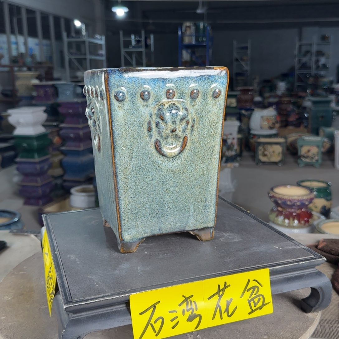 一风堂石湾花盆  内12*19编号043