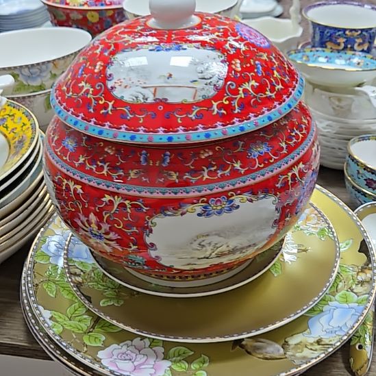 瓷片微瑕珐琅彩将军罐一个666666666