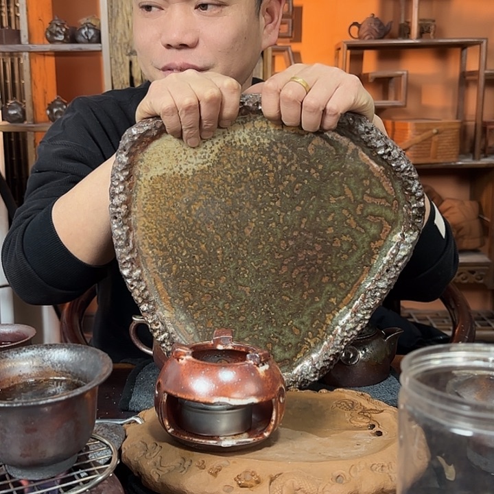 紫砂柴烧空*壶承大大