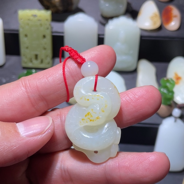 和田玉颈饰未镶嵌用****7