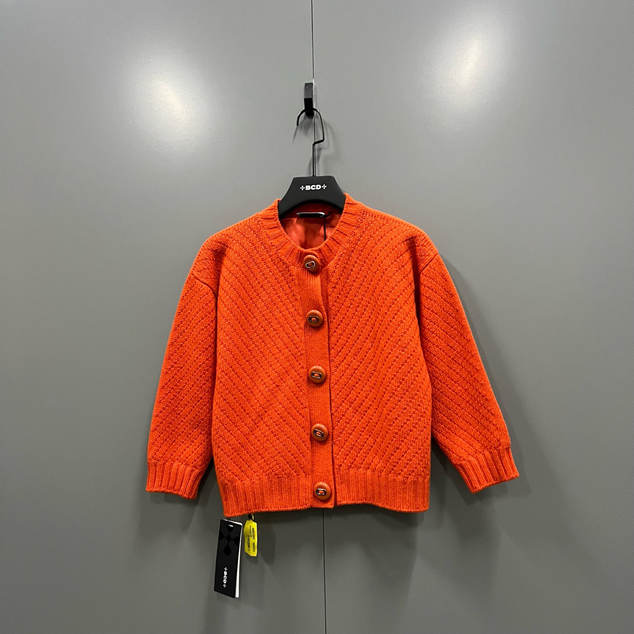 95新 Prada/普拉达 （bb）206 橙色针织外套 40码/300640