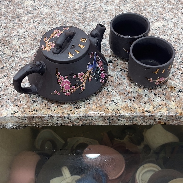 茶壶紫砂喜上眉梢石瓢