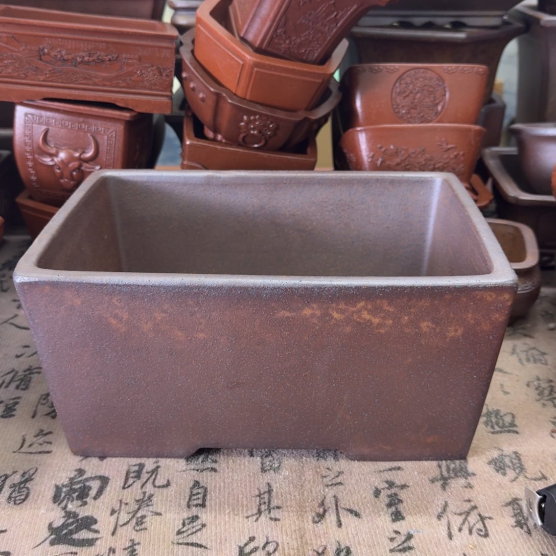 紫砂花盆宜兴紫砂正品花盆25x16.5x10.5