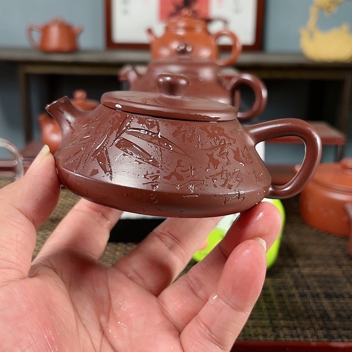 苗*宜兴原矿手工紫砂壶