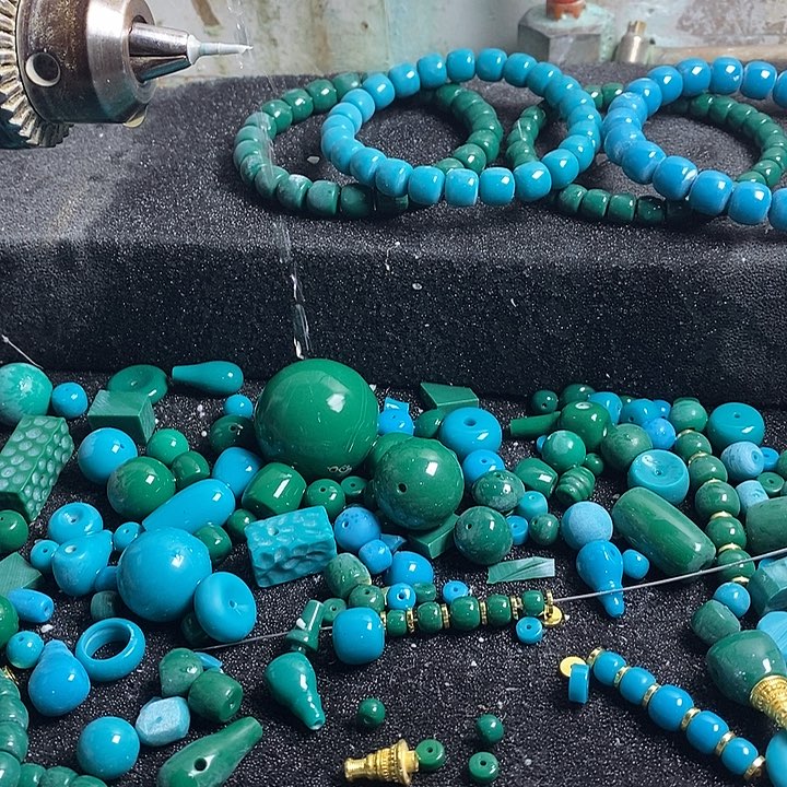 用***5石英石磁石绿色12.13.14五连，13幺珠，15三通一个