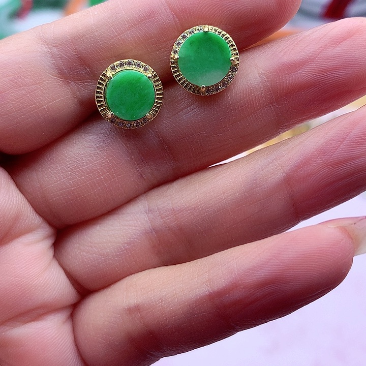 翡翠颈饰银S925镶嵌翡翠