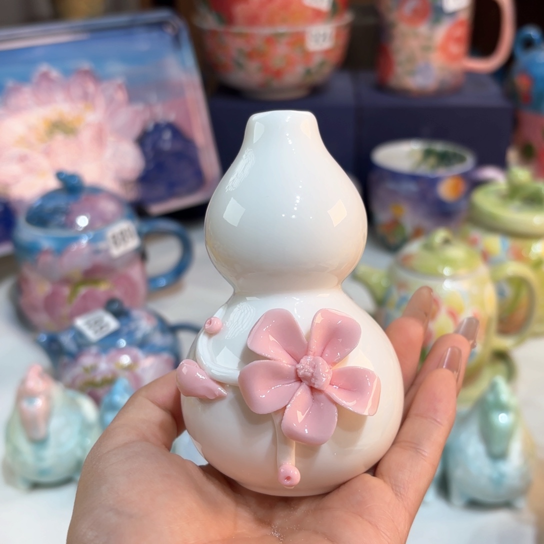 景德镇手绘高温釉下彩陶瓷茶具