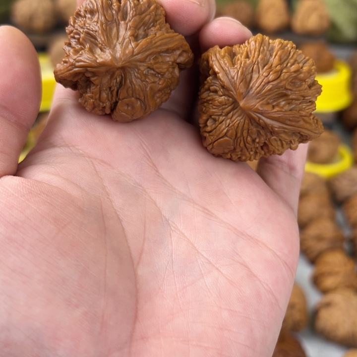 吊坠文玩核桃39全品无修麦穗虎头蛇头