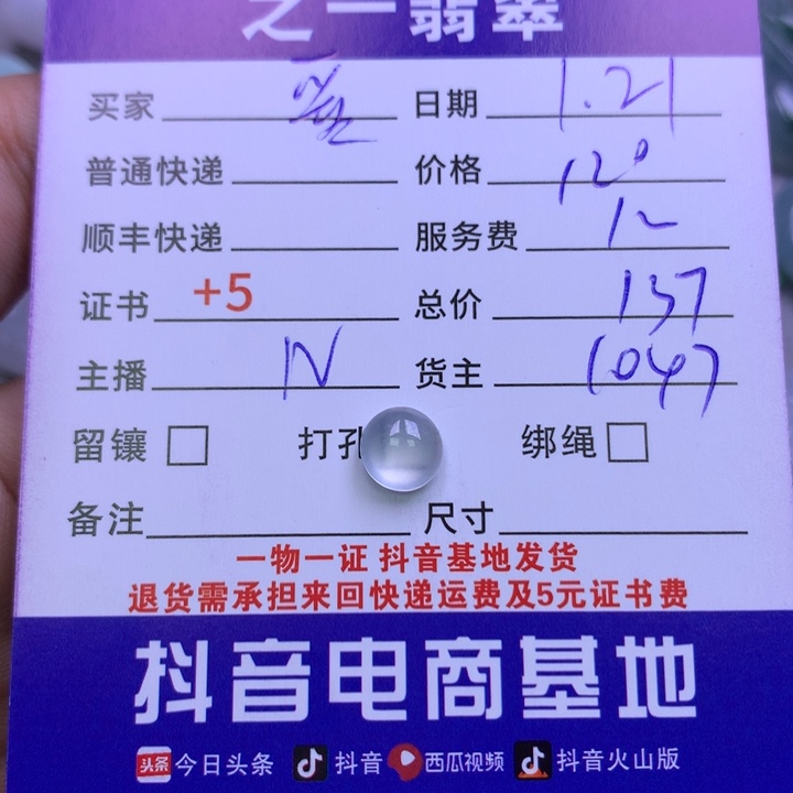 翡翠颈饰未镶嵌爱*海