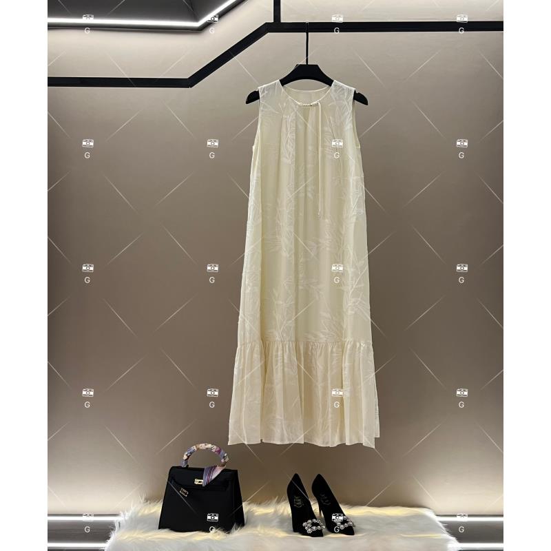 【齐】夏季新款复古时尚百搭印花无袖连衣裙 H-728