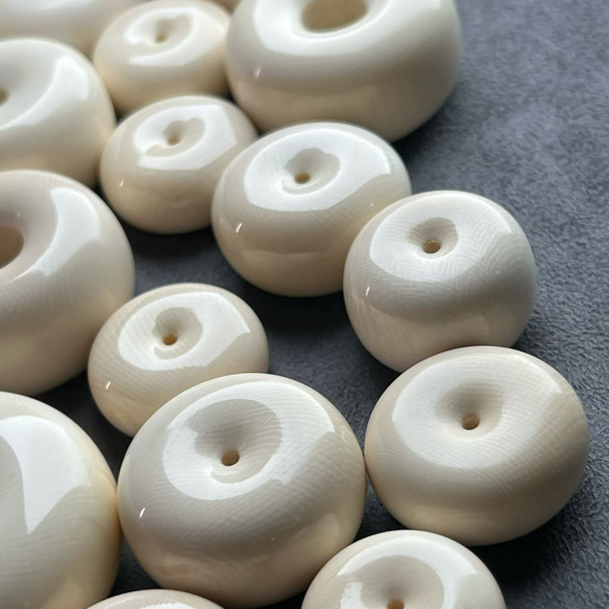 天然猛犸牙平安扣多种尺寸可选支持鉴定