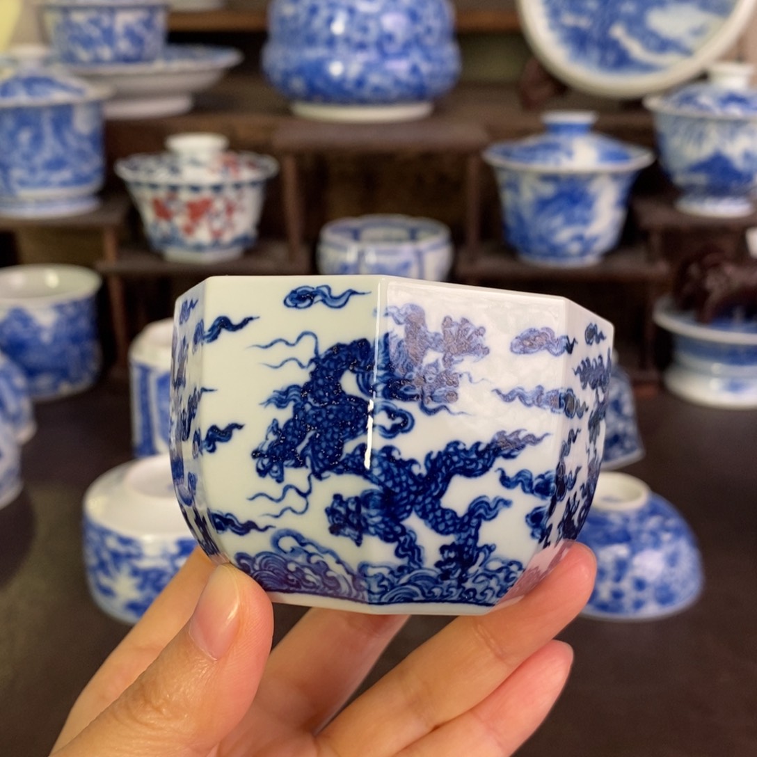 进***驼景德镇陶瓷手工手绘