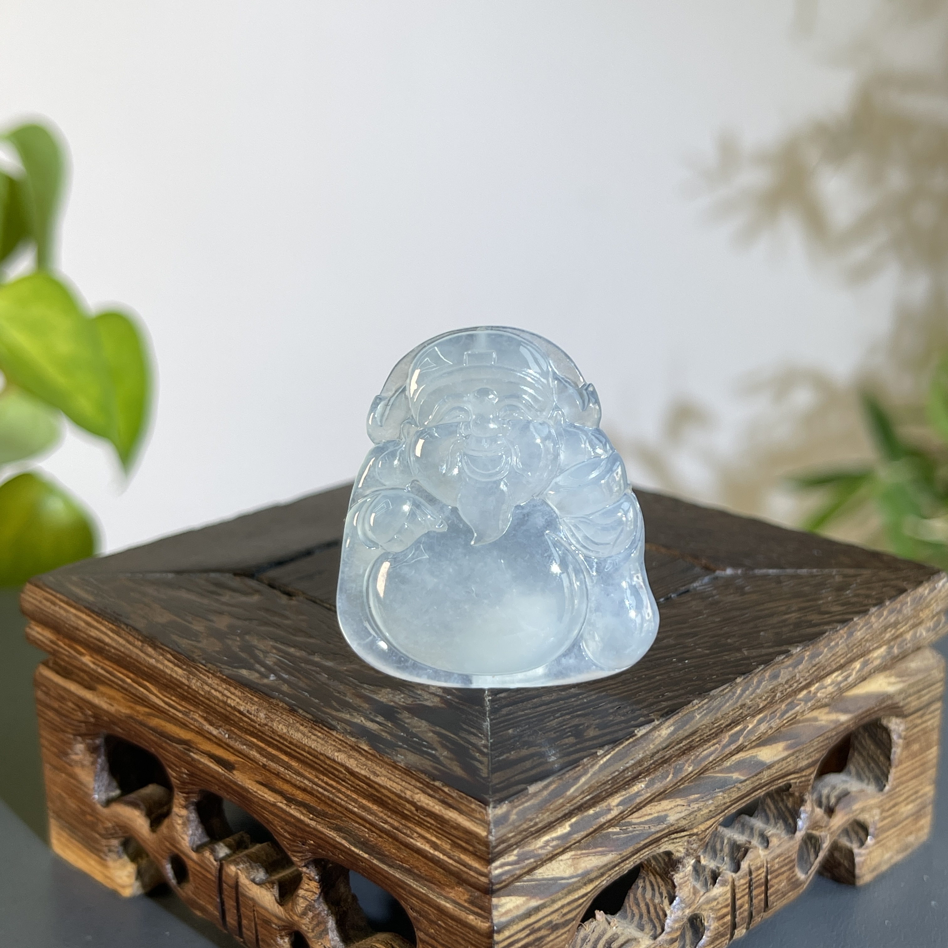 JTB13-120  天然缅甸A货翡翠  财神爷