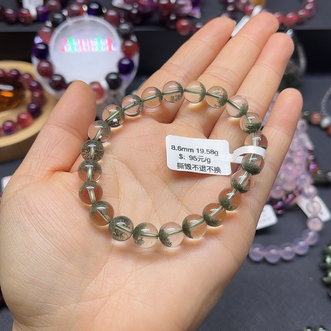 水晶手链未镶嵌小**?