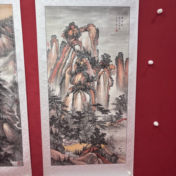 山水画作品书画书法