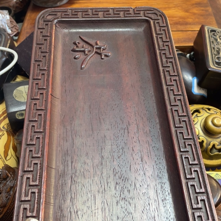 壹***玖紫檀木类端景台陶瓷木桥的生活