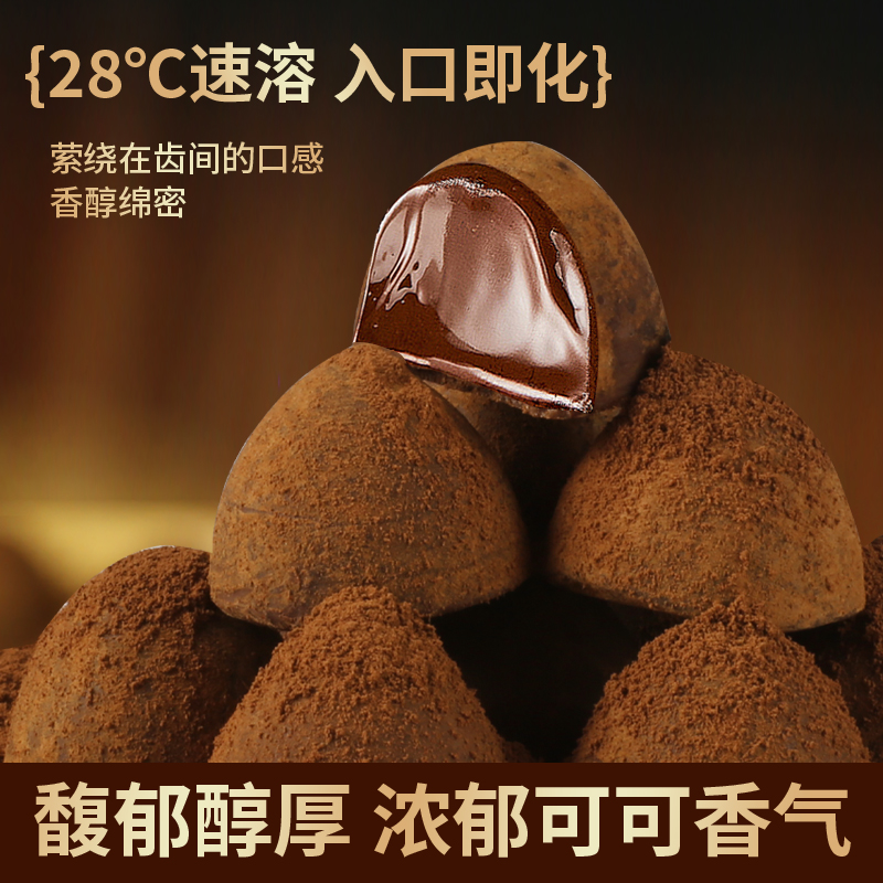 【到手100枚】松露型巧克力圣诞年货节日代可可TY