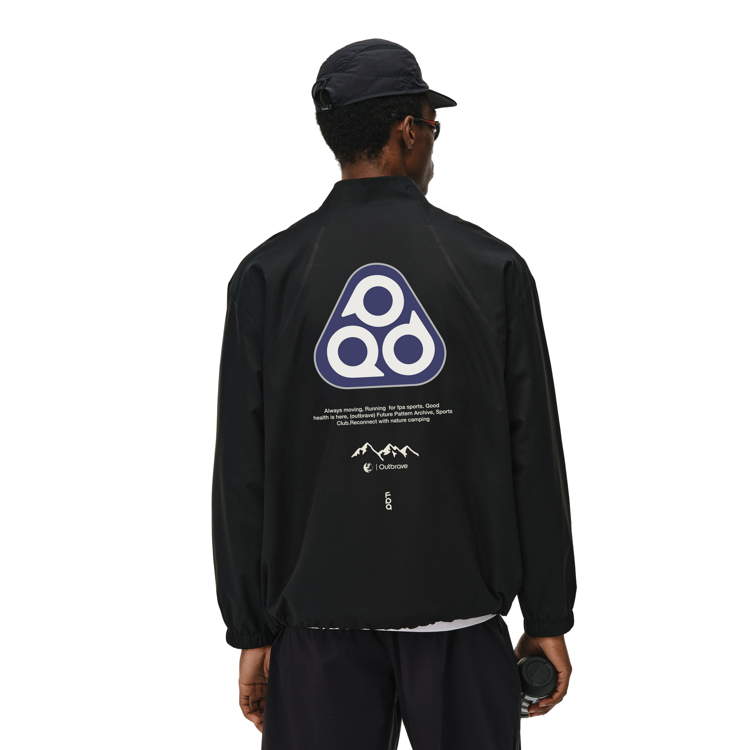 FPA品牌三角logo排版运动外套夹克秋冬国潮潮牌设计圆领情侣长袖