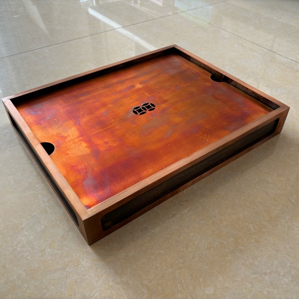 手工茶盘诧寂风复古设计，定制类产品不支持退换货