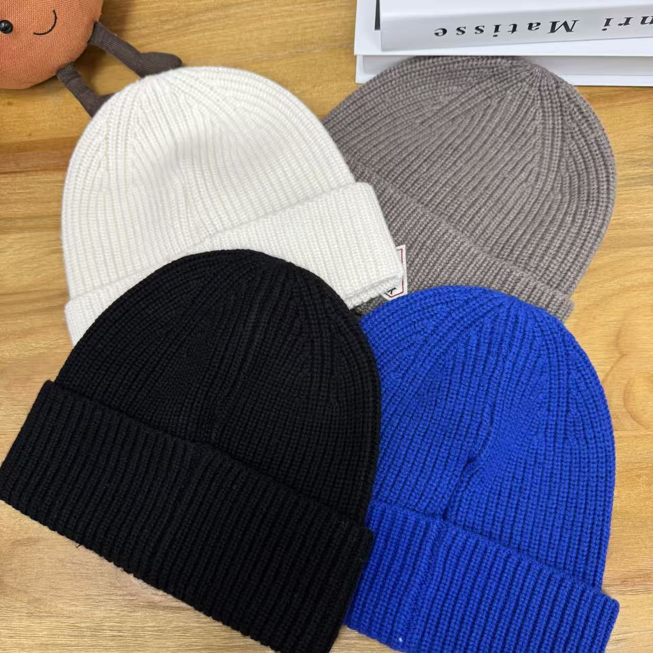 1024P情侣秋冬保暖透气百搭显脸小针织冷帽滑雪帽