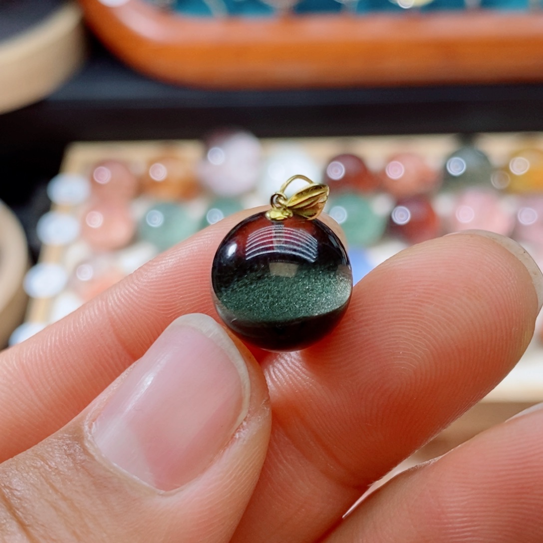 水晶珠宝半成品18K金镶嵌