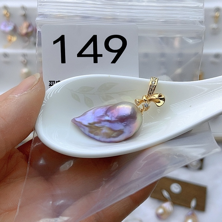 淡水珍珠颈饰银S925镶嵌